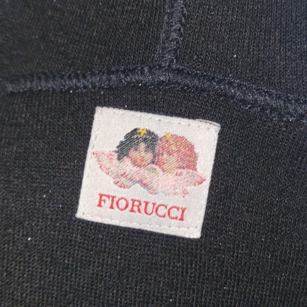 Fiorucci Black Sparkly Dress With Hood Vintage Size S - Picture 9 of 10